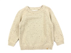 Lil Atelier warm sand knit pullover cotton